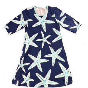 Ana Clara NWT Navy Starfish Print Dress